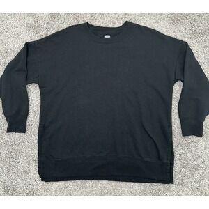 Women's Aerie Crewneck Sweatshirt Black Size M